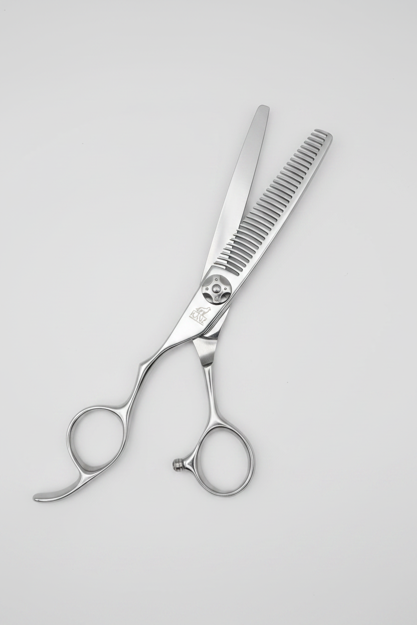 KANZ Duke Line VEC-302L — 5.8" Left-Hand Blending & Texturising Scissor