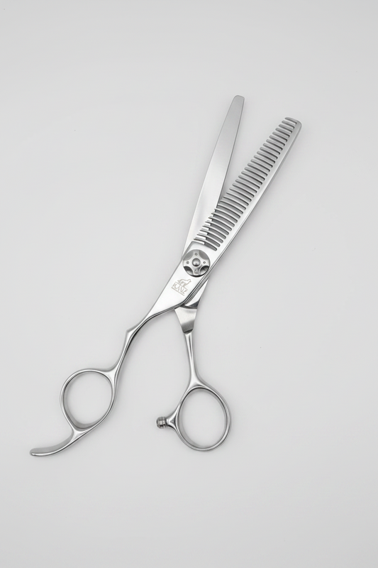 KANZ Duke Line VEC-302L — 5.8" Left-Hand Blending & Texturising Scissor
